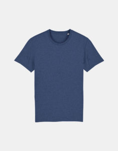 t-shirt dark heater blu indigo