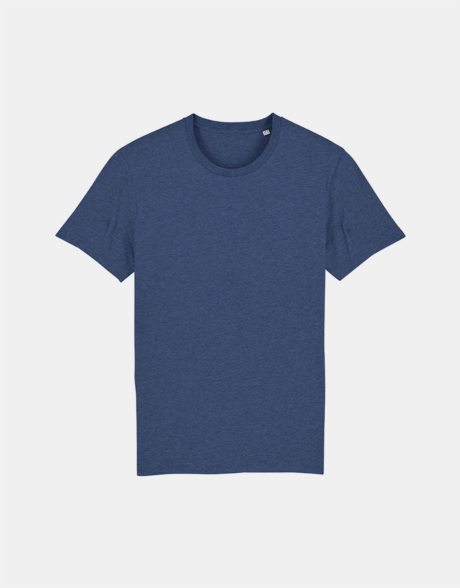 t-shirt dark heater blu indigo